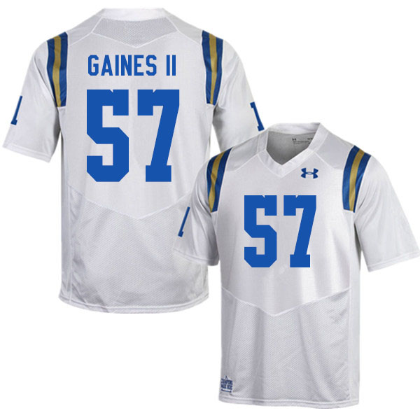 Men #57 Jon Gaines II UCLA Bruins College Football Jerseys Sale-White